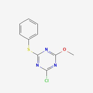 2-Chloro-4-methoxy-6-phenylthio-s-triazine