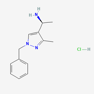 (S)-1-(1-benzyl-3-methyl-1H-pyrazol-4-yl)ethanamine hydrochloride