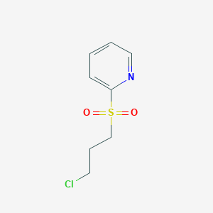 molecular formula C8H10ClNO2S B8425027 2-Pyridyl 3-chloropropyl sulfone 