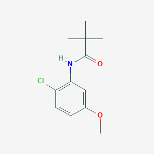 molecular formula C12H16ClNO2 B8425071 N-(2-chloro-5-methoxy-phenyl)-2,2-dimethyl-propionamide 