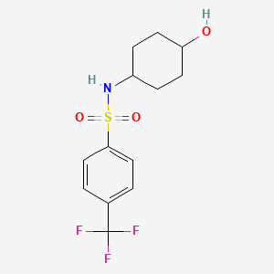 molecular formula C13H16F3NO3S B8425074 trans-N-(4-Hydroxy-cyclohexyl)-4-trifluoromethyl-benzenesulfonamide 