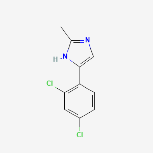 molecular formula C10H8Cl2N2 B8425111 4-(2,4-dichlorophenyl)-2-methyl-1H-imidazole 