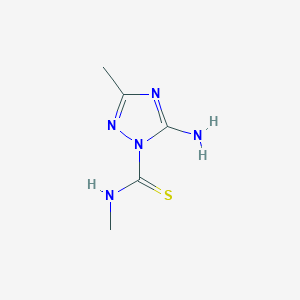 5-Amino-3-methyl-1-[methylamino(thiocarbonyl)]-1H-1,2,4-triazole