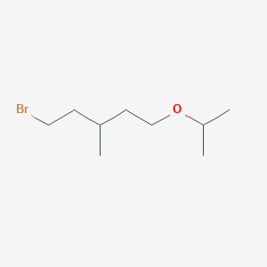 molecular formula C9H19BrO B8425193 1-Bromo-5-isopropoxy-3-methyl-pentane 