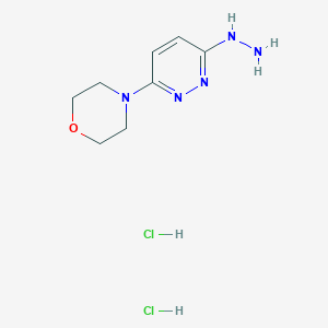 molecular formula C8H15Cl2N5O B8425198 6-Morpholino-3-pyridazinylhydrazine dihydrochloride 