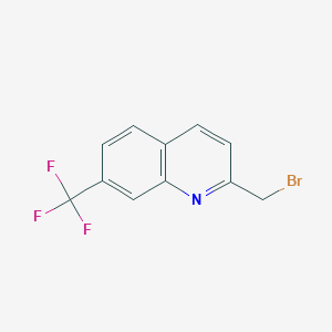 molecular formula C11H7BrF3N B8425279 2-(Bromomethyl)-7-(trifluoromethyl)quinoline 