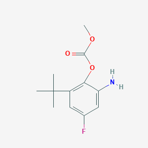 2-Tert-butyl-4-fluoro-6-aminophenyl methyl carbonate
