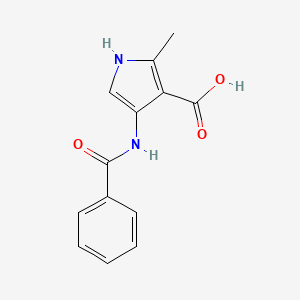 molecular formula C13H12N2O3 B8425350 2-Methyl-3-carboxy-4-benzoylaminopyrrole 