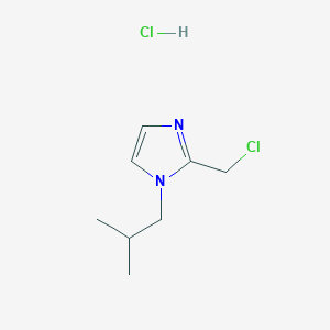 molecular formula C8H14Cl2N2 B8425443 2-Chloromethyl-1-isobutylimidazole hydrochloride 
