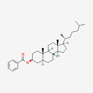molecular formula C34H52O2 B8425473 Cholestanol benzoate CAS No. 5808-11-7