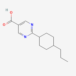 molecular formula C14H20N2O2 B8425474 trans-2-(4-Propylcyclohexyl)-5-pyrimidinecarboxylic acid 