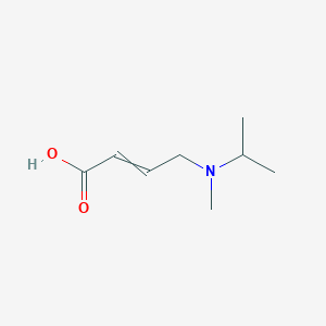 molecular formula C8H15NO2 B8425503 4-[Methyl(propan-2-yl)amino]but-2-enoic acid 