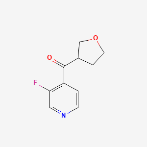 molecular formula C10H10FNO2 B8425522 3-Fluoro-4-[(oxolan-3-yl)carbonyl]pyridine 