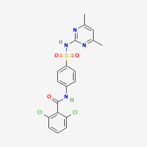 molecular formula C19H16Cl2N4O3S B8425529 2,6-dichloro-N-[4-(4,6-dimethylpyrimidin-2-yl-sulfamoyl)-phenyl]-benzamide 