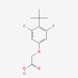 molecular formula C12H14F2O3 B8425534 (4-tert-Butyl-3,5-difluorophenoxy)acetic acid 