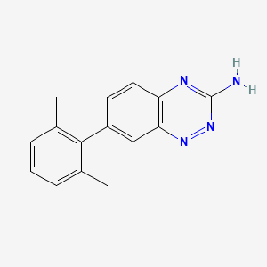 molecular formula C15H14N4 B8425631 7-(2,6-Dimethyl-phenyl)-benzo[1,2,4]triazin-3-ylamine 