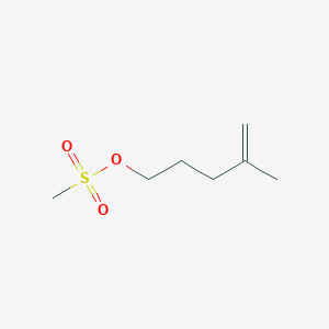 molecular formula C7H14O3S B8425699 4-Methyl-4-pentenyl methanesulfonate 