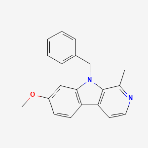 molecular formula C20H18N2O B8425794 9-Benzyl-7-methoxy-1-methyl-beta-carboline CAS No. 17019-04-4