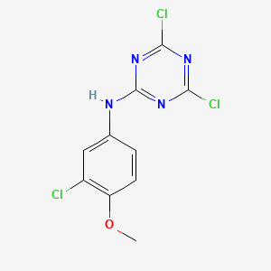 (3-Chloro-4-methoxy-phenyl)-(4,6-dichloro-[1,3,5]triazin-2-yl)-amine