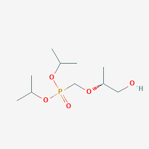 molecular formula C10H23O5P B8425830 Phosphonic acid, P-[[(1R)-2-hydroxy-1-methylethoxy]methyl]-, bis(1-methylethyl) ester 