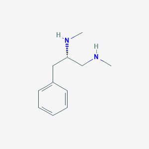 molecular formula C11H18N2 B8425831 1,2-Propanediamine, N,N'-dimethyl-3-phenyl-, (S)- 