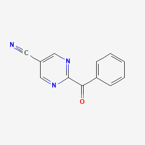 molecular formula C12H7N3O B8425852 2-Benzoyl-pyrimidine-5-carbonitrile 