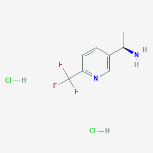 (R)-1-(6-(trifluoromethyl)pyridin-3-yl)ethanamine dihydrochloride