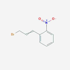 molecular formula C9H8BrNO2 B8425917 (3-Bromopropenyl)-2-nitrobenzene 