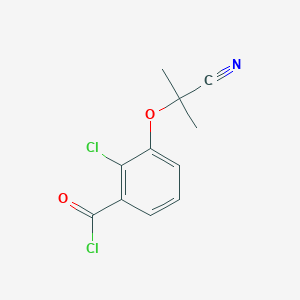 2-Chloro-3-(1-cyano-1-methylethoxy)benzoyl chloride