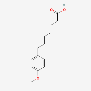 molecular formula C14H20O3 B8425990 7-(4-methoxyphenyl)heptanoic Acid 