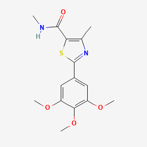 5-Thiazolecarboxamide, N,4-dimethyl-2-(3,4,5-trimethoxyphenyl)-