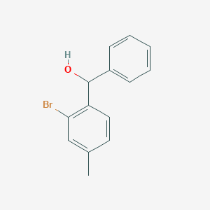 molecular formula C14H13BrO B8426055 2-Bromo-4-methylbenzhydrol 