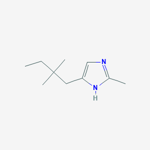 molecular formula C10H18N2 B8426063 4-(2,2-dimethylbutyl)-2-methyl-1H-imidazole 
