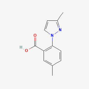 5-Methyl-2-(3-methyl-1H-pyrazol-1-yl)benzoic acid