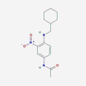 N-{4-[(cyclohexylmethyl)amino]-3-nitrophenyl}acetamide