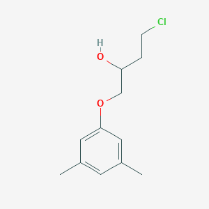 molecular formula C12H17ClO2 B8426115 4-Chloro-1-(3,5-dimethylphenoxy)-2-butanol 