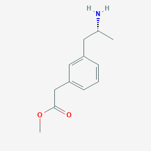 molecular formula C12H17NO2 B8426123 Methyl {3-[(2R)-2-aminopropyl]phenyl}acetate 