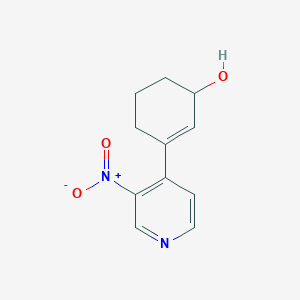 molecular formula C11H12N2O3 B8426145 3-(3-Nitropyridin-4-yl)cyclohex-2-en-1-ol 