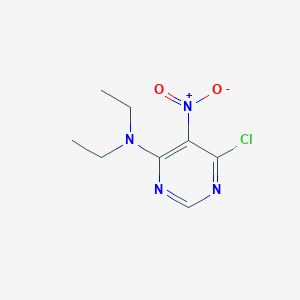 molecular formula C8H11ClN4O2 B8426153 4-Chloro-6-diethylamino-5-nitropyrimidine CAS No. 4010-86-0