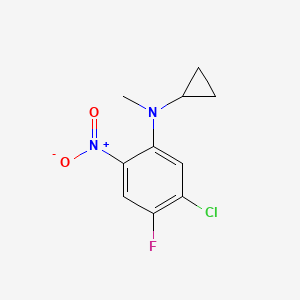 (5-Chloro-4-fluoro-2-nitro-phenyl)-cyclopropyl-methyl-amine