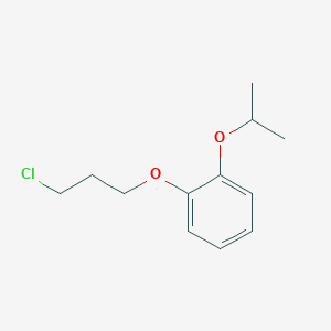 molecular formula C12H17ClO2 B8426183 1-Chloro-3-[2-(1-methylethoxy)phenoxy]propane 
