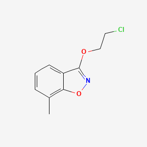 molecular formula C10H10ClNO2 B8426202 3-(2-Chloro-ethoxy)-7-methyl-benzo[d]isoxazole 