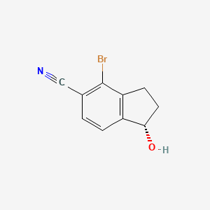 (S)-4-bromo-1-hydroxy-indan-5-carbonitrile