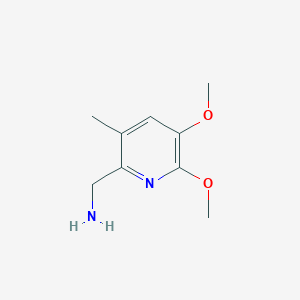 molecular formula C9H14N2O2 B8426288 1-(5,6-Dimethoxy-3-methylpyridin-2-yl)methanamine 