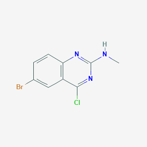 molecular formula C9H7BrClN3 B8426328 (6-Bromo-4-chloro-quinazolin-2-yl)-methyl-amine 