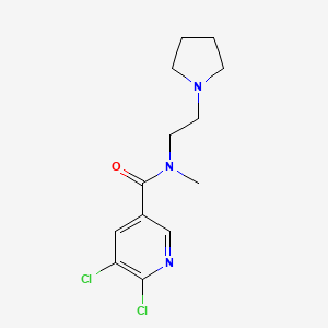 5,6-dichloro-N-methyl-N-(2-pyrrolidin-1-ylethyl)nicotinamide