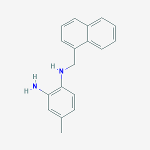 molecular formula C18H18N2 B8426429 ((1-Naphthyl)methyl)(2-amino-4-methyl-phenyl)amine 