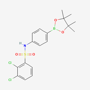 2,3-dichloro-N-[4-(4,4,5,5-tetramethyl-1,3,2-dioxaborolan-2-yl)phenyl]benzenesulfonamide