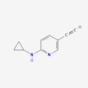 molecular formula C10H10N2 B8426569 Cyclopropyl-(5-ethynyl-pyridin-2-yl)-amine CAS No. 1056186-08-3