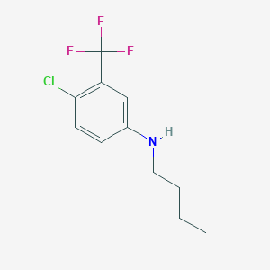 molecular formula C11H13ClF3N B8426595 N-(n-butyl)-4-chloro-3-(trifluoromethyl)aniline 